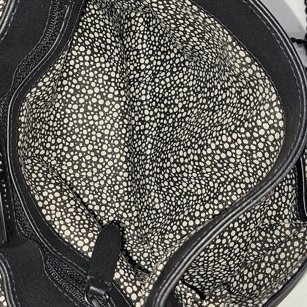 Loeffler Randall Black Leather Envelope Clutch Chain Strap Crossbody Bag - Picture 9 of 11
